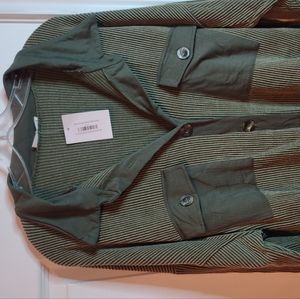 Olive oversized shacket